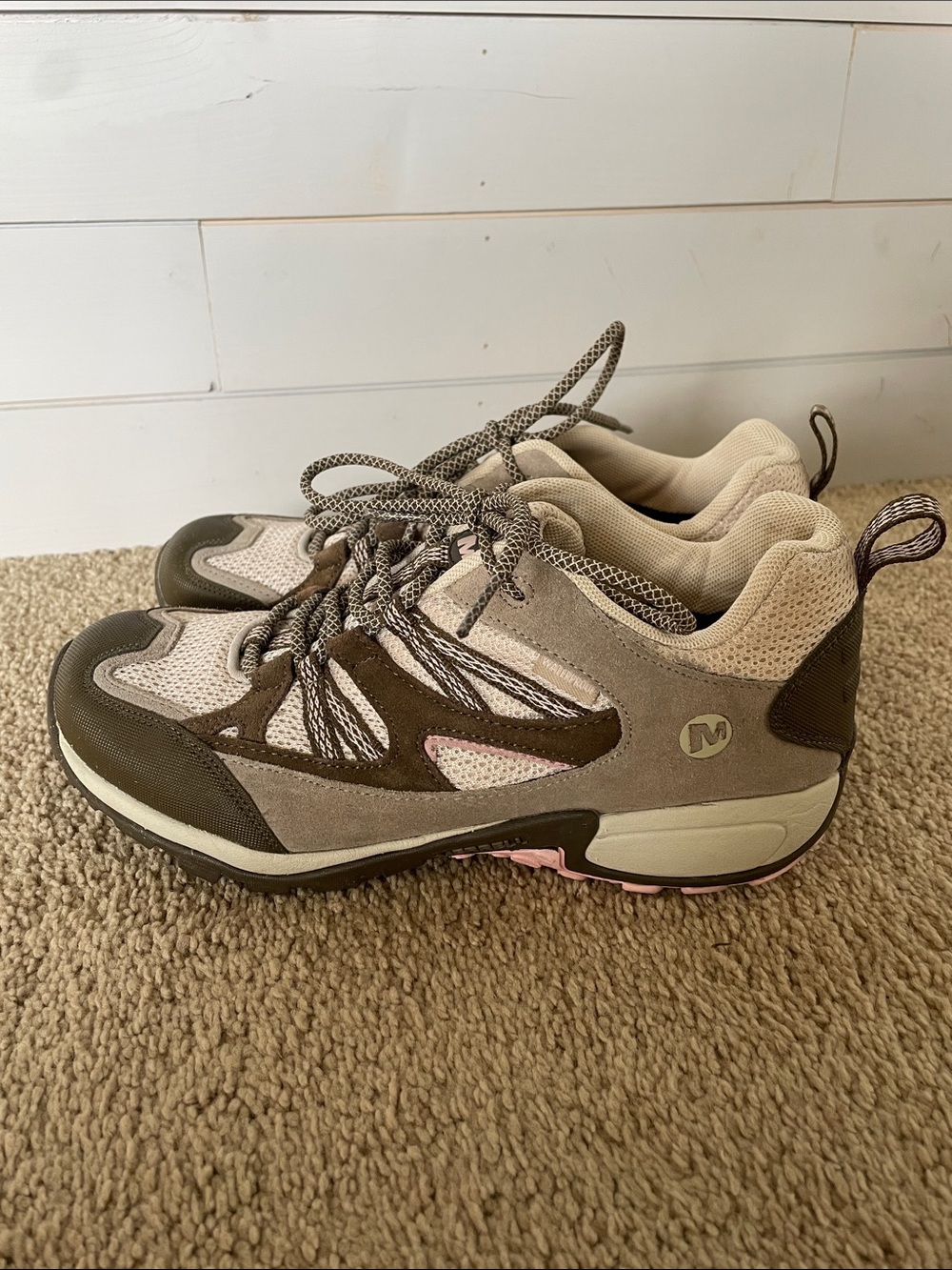 Merrell Women's Hiking Shoes 9 Canteen/Pale Lilac Trail Sneakers Outdoor Camping